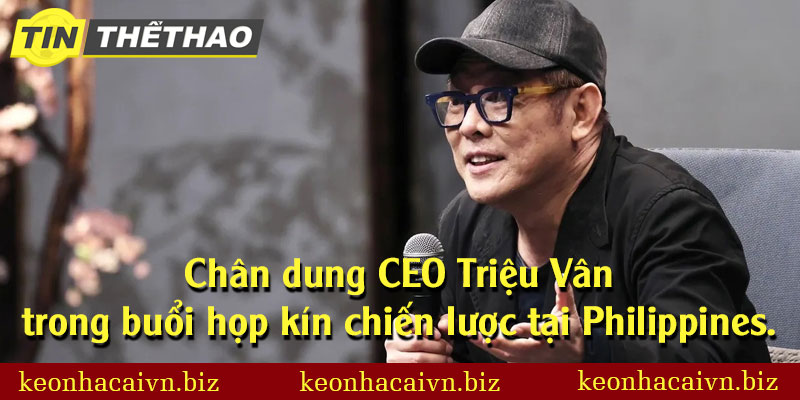 Chân dung CEO Triệu Vân trong buổi họp kín chiến lược tại Philippines.